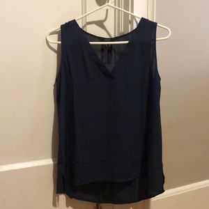 Sheer Navy Blouse